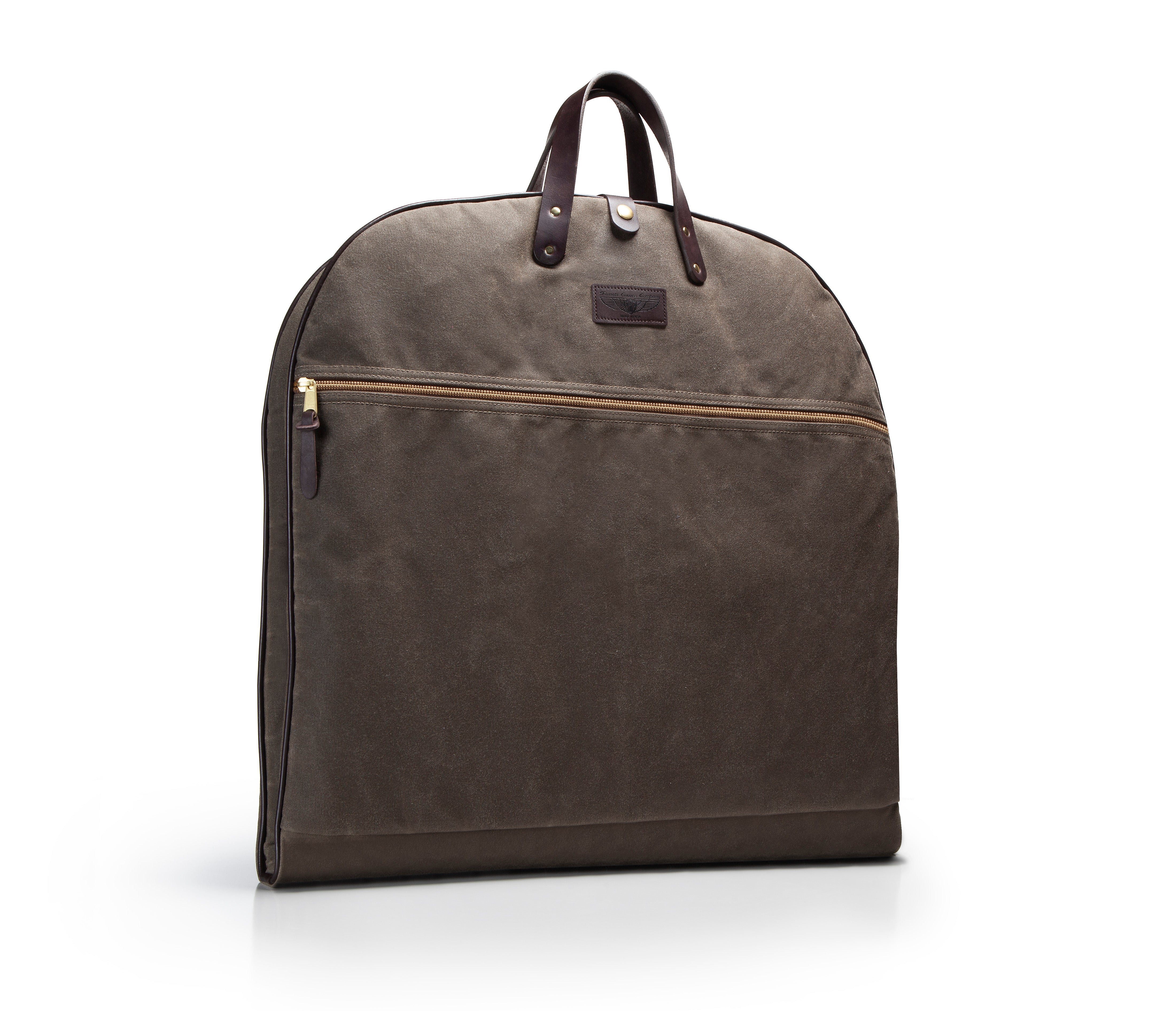 Huntsman Garment Bag | Wax Canvas Suit Bag | Parrott Canvas