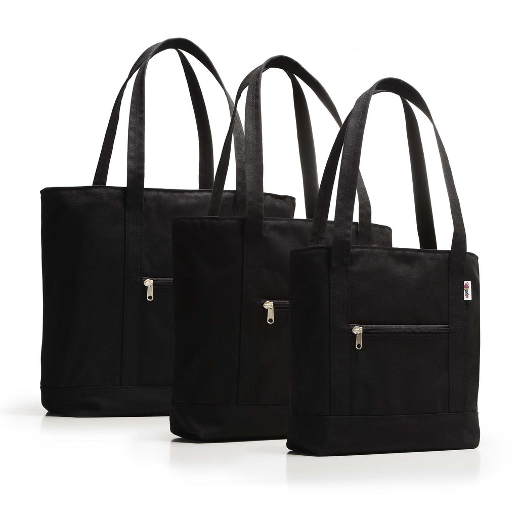 Barrier Island Zipper Tote - Solid Color