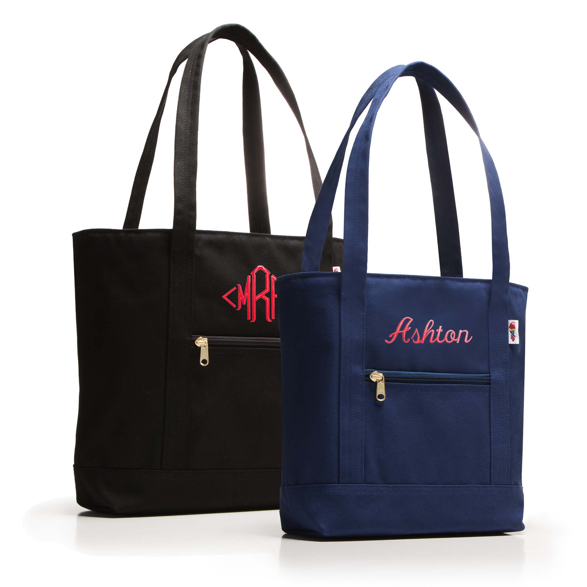 Barrier Island Zipper Tote - Solid Color
