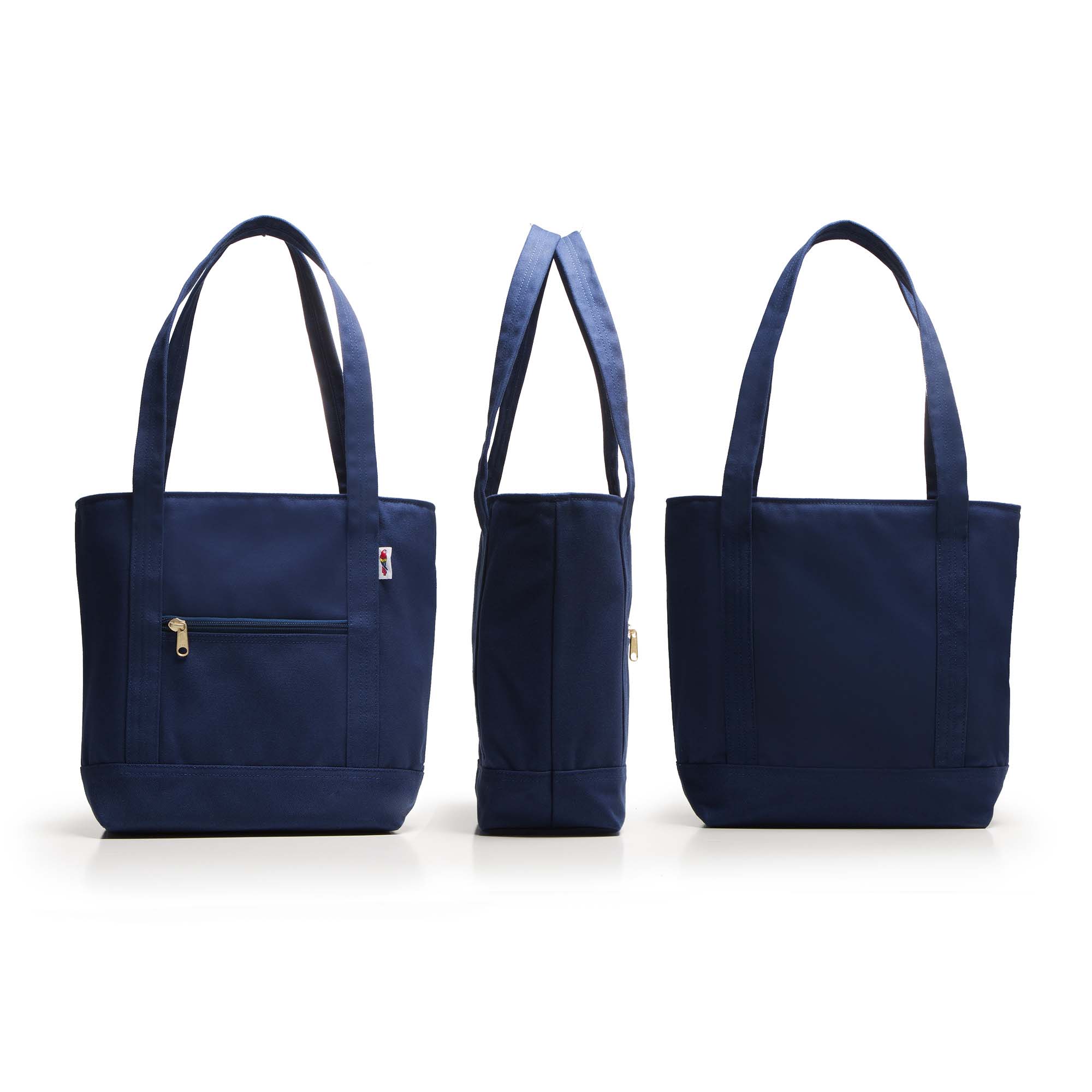 Barrier Island Zipper Tote - Solid Color