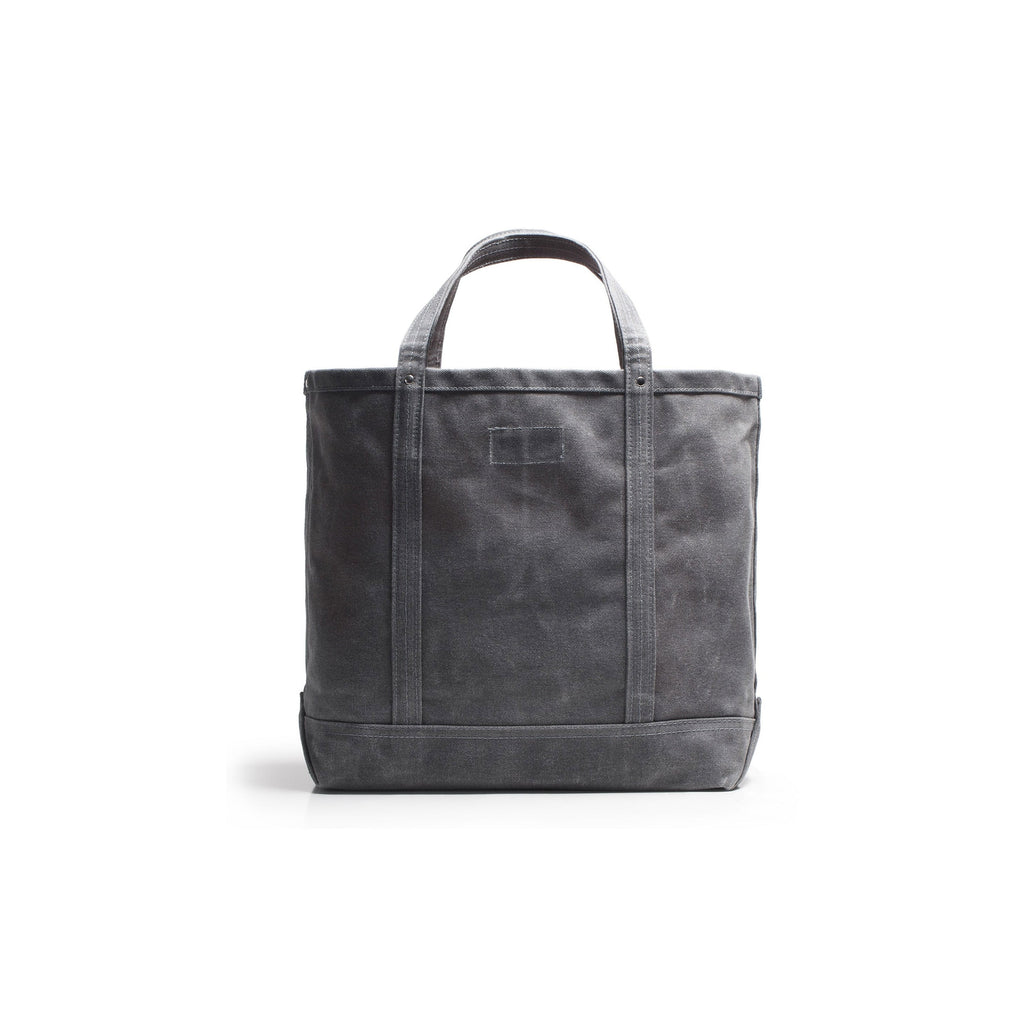 Gray tote bag on a white background