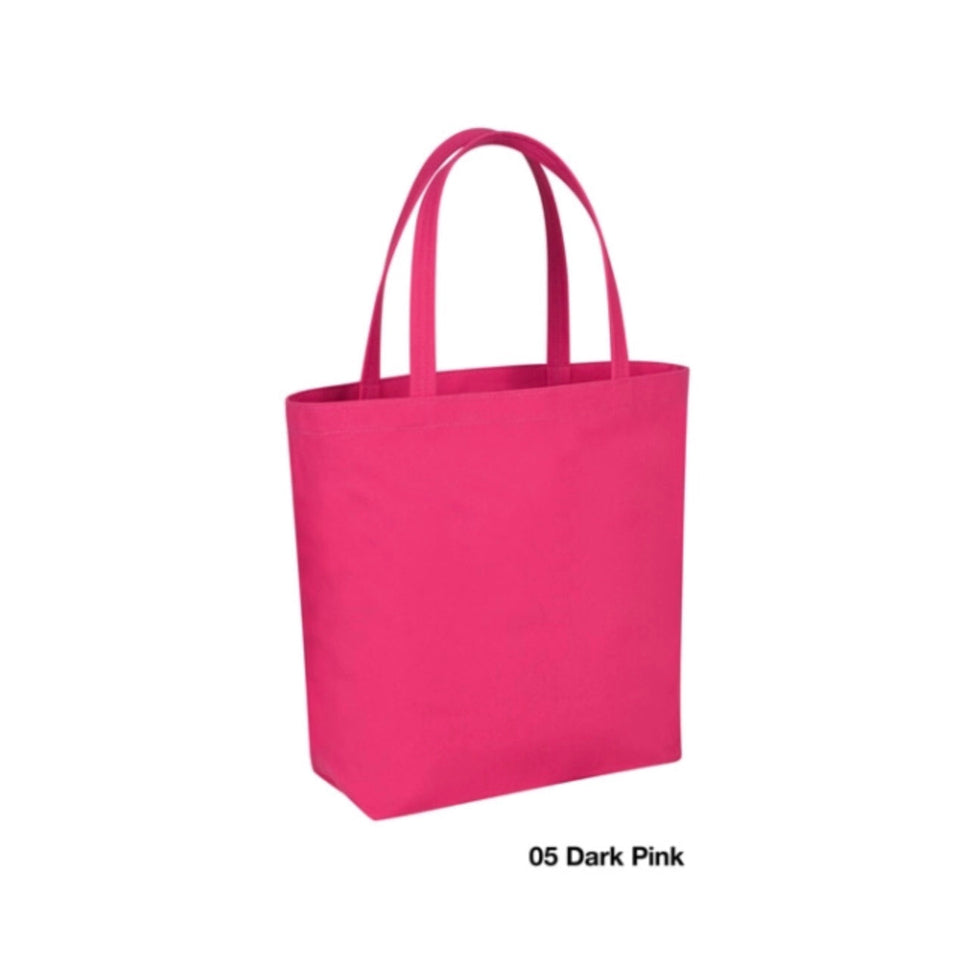 Dark pink tote bag on a white background